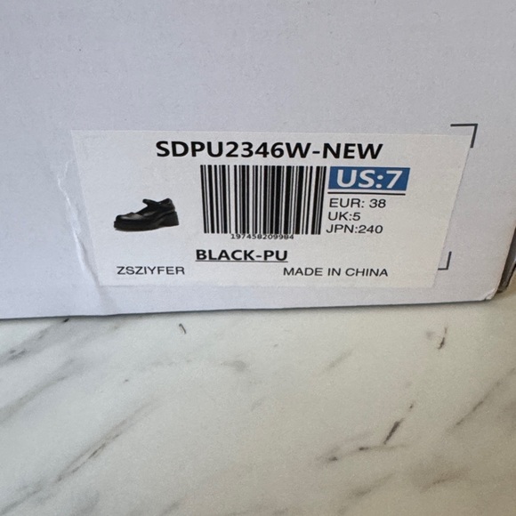 NIB - Dream Pairs Black Platform Mary Janes Pumps - Picture 4 of 7